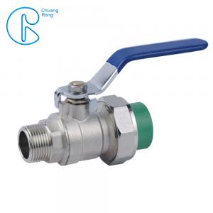 China No Leakage Metal PPR Single Union Ball Valve with femal male threaded supplier