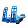 China 2 ou 3,5 " King Pin Intercâmbio 65 toneladas Lowbed Trailer com eixos extensíveis wholesale