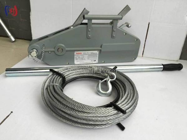 Elevador de cuerda de alambre de aluminio compacto con mango telescópico para espacios reducidos