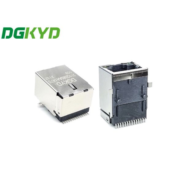 DGKYD211Q380AA1A7S009 SMD 6U RJ45 Network Interface Shielded Gigabit Integrated Filter SMD