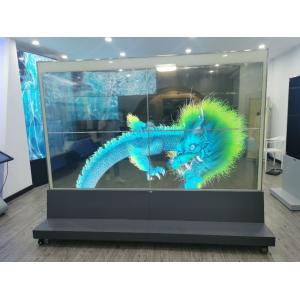 Transparent OLED Touch Screen Advertising Display Video Wall Freestanding 55inch