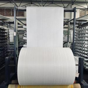 China PP Woven Rolls 70gsm 55cm Width Coated Fabric For Pp Woven Sacks Polypropylene Bags supplier