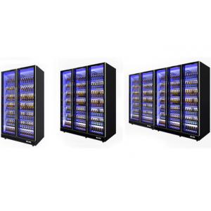 China Black Glass Door Refrigerators Beer Wine Cooler 2~8 Degree Copeland Compressor supplier