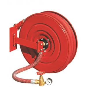 Portable Fire Hose Reel 1.0Mpa Inlet Pressure Fire Hose Rack With Various Capacity