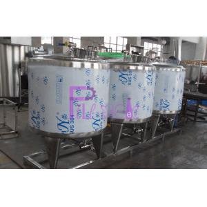 China Linha de processamento semi automóvel do refresco do sistema da limpeza do CIP com o tanque 500L supplier