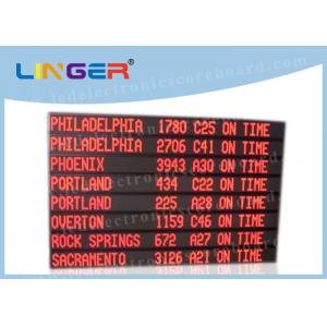 Single Red Color Led Programmable Scrolling Sign , Led Scrolling Message Board 8 Lines