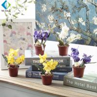 China Mini Artificial Iris Flowers Bonsai Type 15cm Height 5-10 Years Life Time on sale