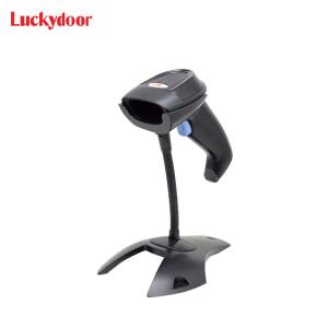 China Fast Scanning Drop Resistance 1D Handheld Rs232 Usb Com Ps2 Wired Laser bar Code Reader Barcode Scanner with Stand wholesale