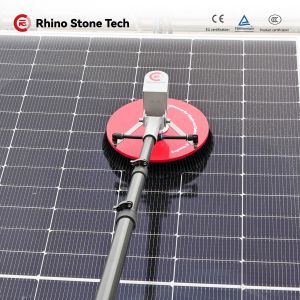 China 20m Pipe Rotating Solar Panel Cleaning Brush OEM Single Disc PV Clean Machine wholesale