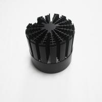 China LED Ceiling Light Pin Heat Sink With Cold Forging Technology Anodizing Black on sale