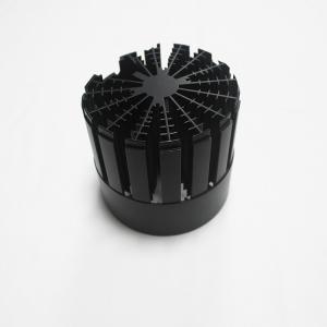 LED Ceiling Light Pin Heat Sink With Cold Forging Technology Anodizing Black