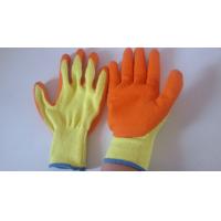 China 10 gauge latex coated gloves good firm grip construction gloves for sale