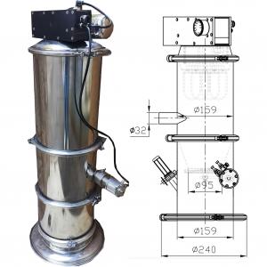 6000kg H Pneumatic Vacuum Feeder Lifter Conveyor Auxiliary Equipment