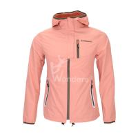 China Womens Waterproof Breathable Hooded Rain Jacket With Welded Pocket Customized on sale