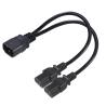 16AWG C14 to 2xC13 Power Cord 300V 10A for Server Racks