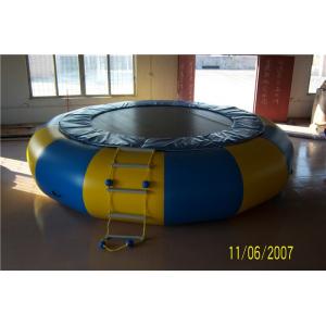 China Non - Toxic Blow Up Water Trampoline , Outdoor Inflatable Water Toys For Adults supplier