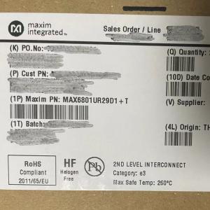 China MAX6801UR29D1+T  Processor Supervisor 2.93V 1 Active Low Push Pull 3Pin SOT-23 T/R supplier
