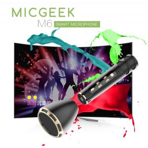 Nuevo micrófono inalámbrico del Karaoke de los altavoces portátiles KTV de Micgeek M6 Bluetooth de la llegada contra Tuxun Q7 y k068