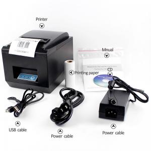 Desktop Restaurant Supermarket 80mm Receipt Printer Low Noise Easy Use