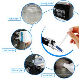 China ATC Portable Antifreeze Refractometer Ethylene Glycol Tool Ice Point Concentration Detector supplier