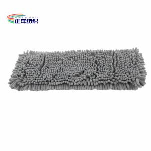 5"X18" Dust Cleaning Mop Grey Floor Cleaning Dust Mop Head 1500gsm For Marble And Concrete