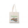 White Square Large Tote Bags Foldable Canvas Grocery Bags For Shopping