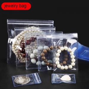 China Zipper Top Sealing Small Jewelry Bags with Custom Logo Thick Clear Plastic Earring Bags supplier