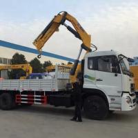 China SQ10ZK3Q 10T Knuckle Boom Truck Crane With Dongfeng 6*2 10T Folding Arm on sale