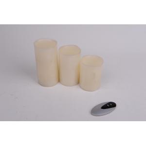 China Flameless Candles With Flickering Flame , Battery Operated Candles With Timer  supplier