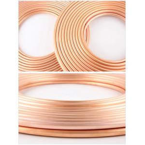 Cold Drawn Hollow Copper Tube C1100 Air Conditioning Coil Tinned