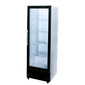 Single Door Beverage Upright Glass Door Cooler Without Canopy Ventilated Cooling