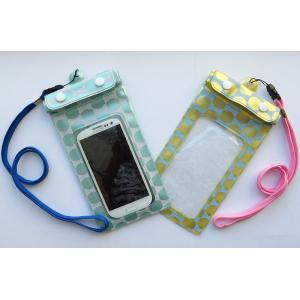 TUV 10.5cm Transparent Mobile Bag PVC , SGS Clear Cell Phone Pouch Non Toxic