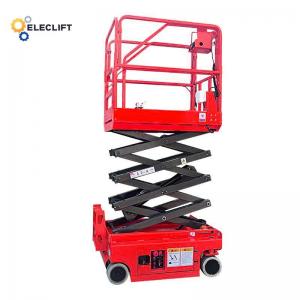 1.2m Small Electric Scissor Lift Platform Steel 1.5kw 220V With 1 Year