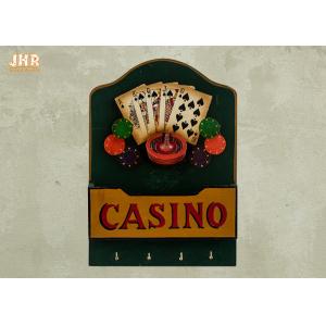 Casino Wall Decor Antique Wood Wall Sign Wooden Envelope Holder Decorative Wall Plaques