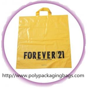 CPE / LDPE / HDPE Soft Loop Handle Bag , Custom Plastic Shopping Bags