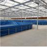 China Foldable Steel Mesh Tarpaulin Fish Tank For Fish Feeding , 10000 L Volume Fish Pond Plastic Tank wholesale