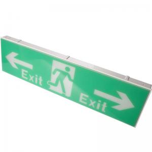 China 220V LED Battery Power Emergency Exit Sign With 3 Years Warranty supplier