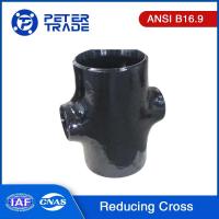 China ASME B16.9 Reducing Cross Carbon Steel Pipe Fittings ASTM A234 WPB SCH10 SCH40 SCH80 for Piping Systems on sale