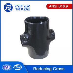 ASME B16.9 Reducing Cross Carbon Steel Pipe Fittings ASTM A234 WPB SCH10 SCH40 SCH80 for Piping Systems