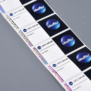 Security Packaging Hologram Sticker Package Holographic Tamper Evident Labels Lip Gloss 3D 2D