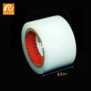 China Phone Glass Sticky PE Protective Film Remove Dust Plastic Tape Clear Color supplier