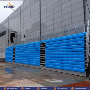 Customized Retractable Bleachers Seating Configuration Straight Or Curved Width Customized