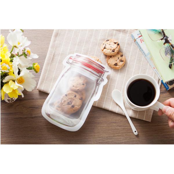 Buy cheap Frosted Customer Jar Design Stand Up Ziplock Bags Food Kraft Zipper Pouch Bags from wholesalers