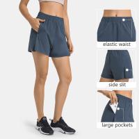 Leisure Pocket Sports Yoga Shorts Workout Running Pants Sweat Wicking