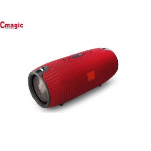 China leather fabric cloth Bluetooth speakers with FM radio/best loud Bluetooth speaker supplier