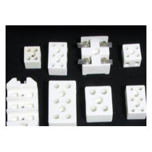 China White 2 Or 3 Pole 24A Steatite Ceramics Terminal Block Connector Insulators supplier