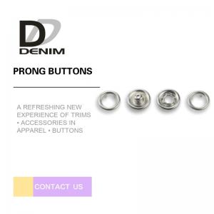 China 5 Claws Enameled 20L Clothing Snap Buttons , Prong Type Snap Button for Pants supplier