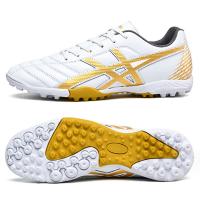 China Training Professional Best Leather All Ages Soccer Football Cleats Fustal Shoes on sale