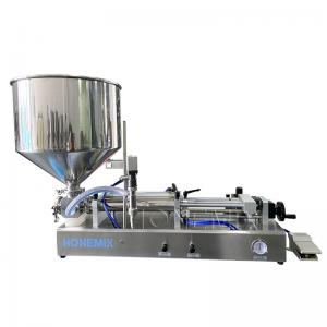 Horizontal Sanitizer Gel Filling Machine One Nozzle Semi Auto Filling Machine