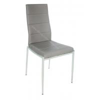 China High Glossy Stainless Custom Upholstered Dining Chairs Skin Friendly PU Shell on sale